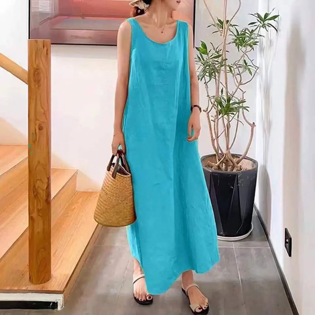Vestido Feminino Longo Vintage