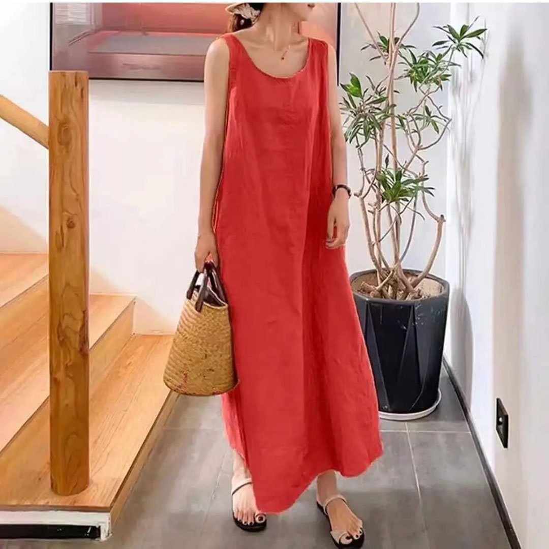Vestido Feminino Longo Vintage