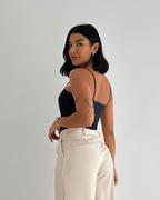 Body Básico Feminino em Poliamida Bia