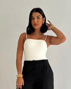 Body Básico Feminino em Poliamida Bia