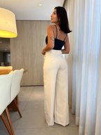 Body Básico Feminino em Poliamida Bia