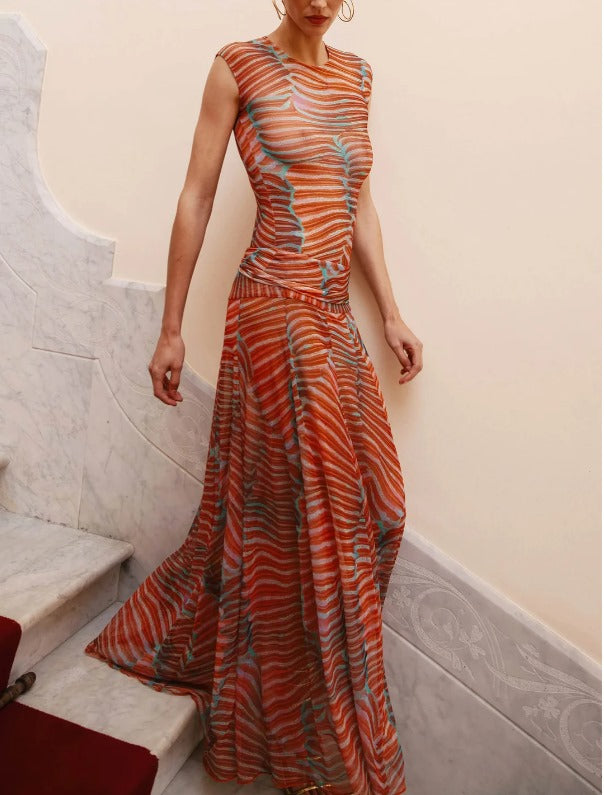 Conjunto de body e saia de malha RIPPLE GLOW