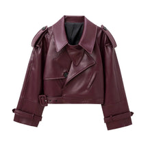 Jaqueta Bomber de Couro Feminina