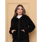 Blusa Frio Casaco Moletom Pelinho Inverno Feminino