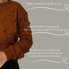 Casaco De Frio Luxo Com Detalhes e Botões De Tricot Tendência 2025