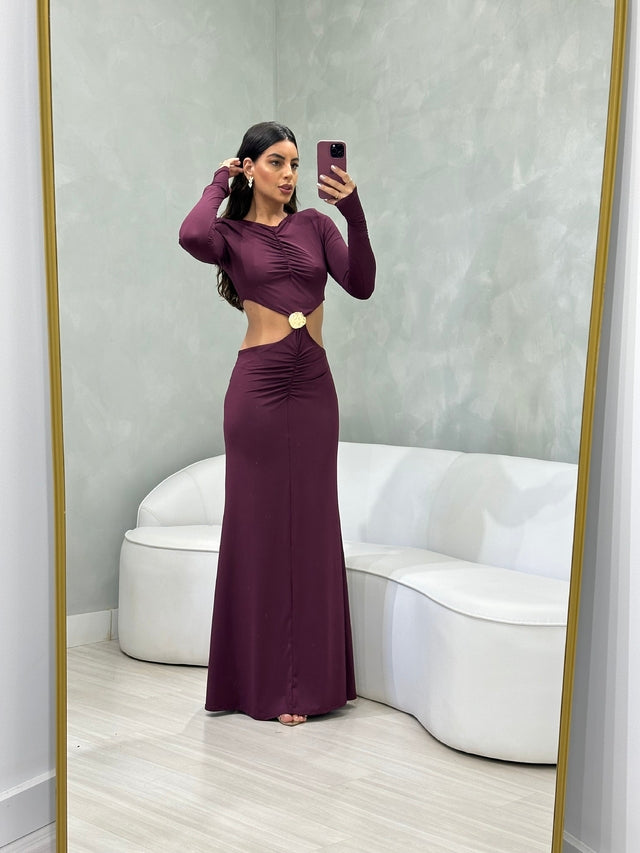 Vestido Longo Ombreira