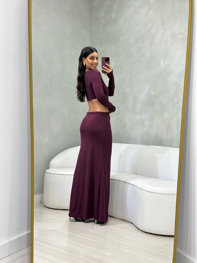 Vestido Longo Ombreira