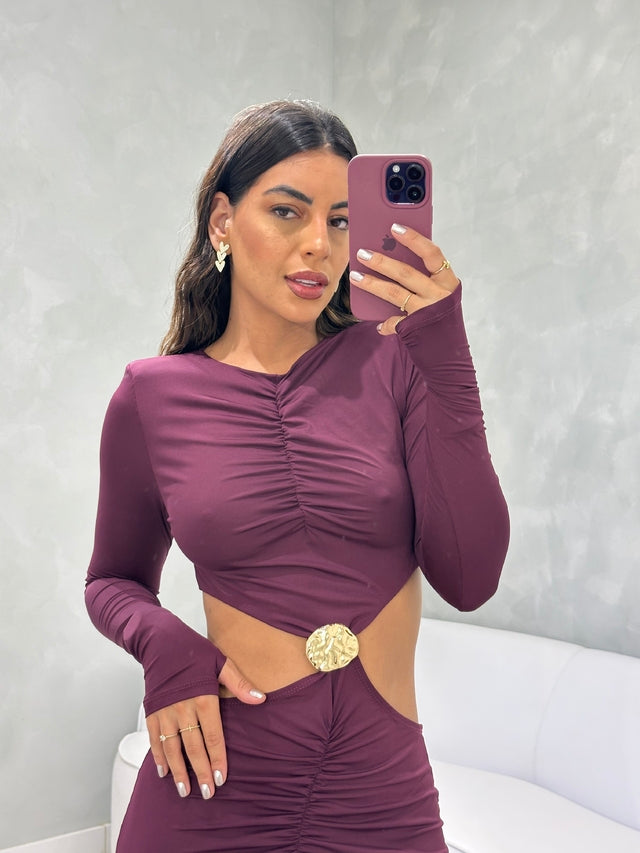 Vestido Longo Ombreira