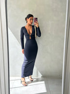 Vestido Decote Fivela