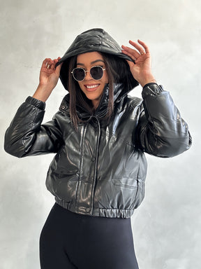 Jaqueta Puffer Couro