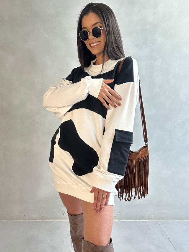 Vestido Cow Print