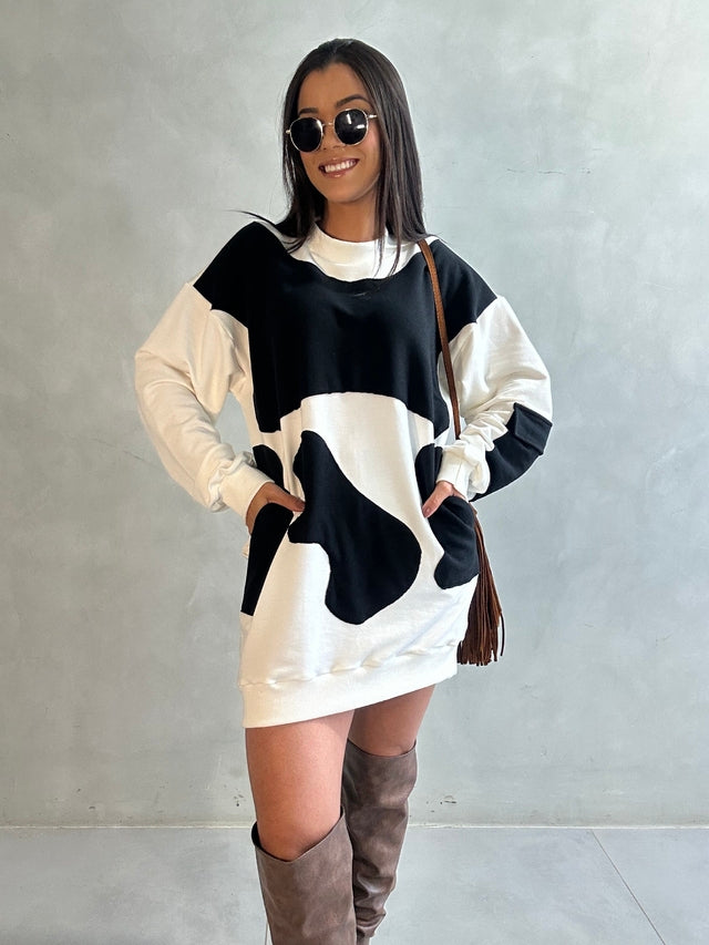 Vestido Cow Print