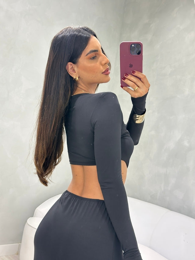 Vestido Longo Ombreira