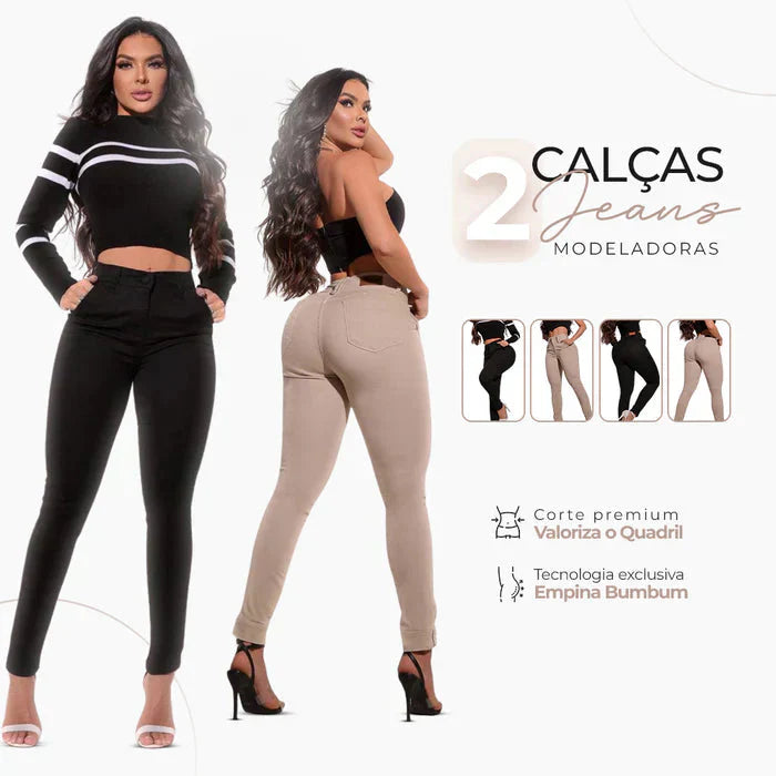kit 2 calças jeans Ultra modeladoras -A Escolha das Famosas