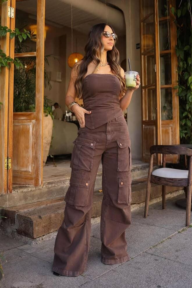 Conjunto   jens cargo elegance