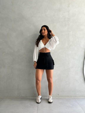 Short Saia Moletinho