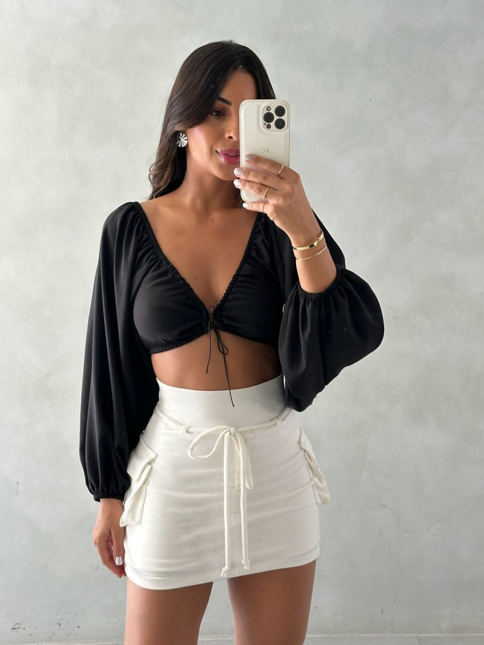 Short Saia Moletinho