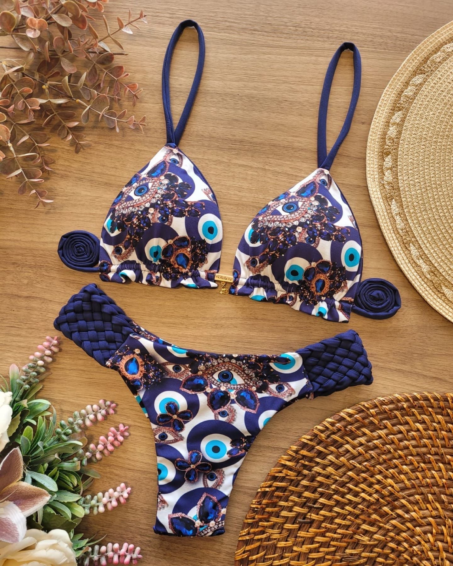 Biquíni Conjunto Trançado - Olho Grego